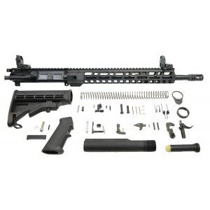 PSA 16" Mid-Length 5.56 NATO 1:7 Nitride 13.5" Lightweight M-Lok Classic Rifle Kit w/MBUS Sight Set 005165450591