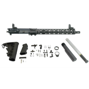 PSA 16" 300AAC Blackout Pistol-Length 1/8 Nitride 15" Lightweight M-Lok Freedom Rifle Kit w/MBUS Sight Set 5165458074