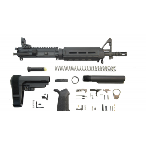 PSA 10.5" Carbine-Length 5.56 NATO 1/7 Phosphate MOE SBA3 Pistol Kit w/MBUS Rear 005655102630