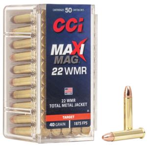 CCI Maxi-Mag 22WMR 40 Grain TMJ 50Rd Box 0023 0076683000231