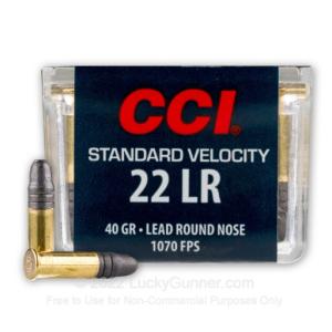 22 LR - 40 gr LRN Standard Velocity - CCI - 5000 Rounds 0076683000320