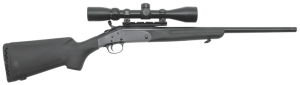 H&R SB2 Compact Youth Rifle w/Scope 72656, 243 Winchester, 20 in, Black Synthetic Stock, Blue Finish,