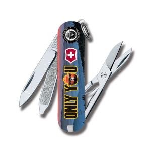 Victorinox Swiss Army Classic SD Smokey Bear Series 2.25” with Only You Printed ABS Handle and Stainless Steel Blades and Tools Model STBV582 STBV582