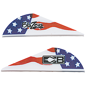Bohning BOHNING BLAZER VANES TRUE COLOR 2" AMERICAN FLAG 36PK 010847218230