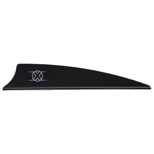 Bohning X Vane 3" Shield Cut Black 100pk 10772BK3S