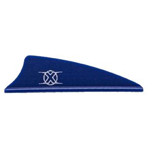 Bohning X Vane 1.5" Shield Cut Blue 100pk 10772BL15