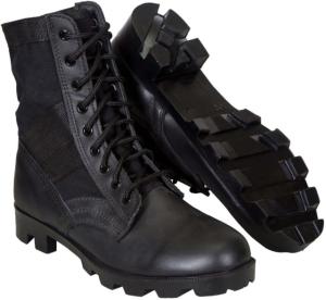 Stansport Jungle Boots, Black, Size 11W 1497-11W