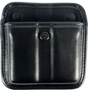 Bianchi 7922 Triple Threat II Magazine Pouch, Plain Black - Beretta 92F, For Glock 17 & Similar 22693 22693