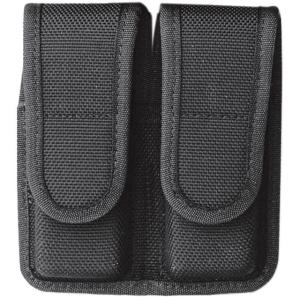 Bianchi Model 7302 Double Magazine Pouch, 04, Black, MOLLE, 1209315