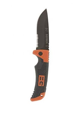 Gerber Bear Grylls Scout Knife, Serrated Edge, Drop Point [31-000754]