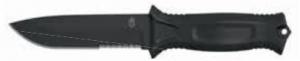 Gerber StrongArm Fixed Blade Knife, Black, Serrated, Black 30-001060 013658145290