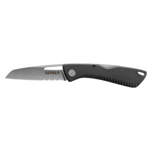 Gerber Sharkbelly Folding Knife, 3.25in, 420HC Steel, Serrated, Glass-Filled Nylon Handle, 31-003217 31003217