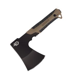 Gerber Pack Hatchet, Compact Axe, Black Metal Finish, Coyote Brown Grip 013658154735