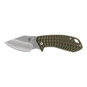 Gerber Blades 30-001521  Kettlebell Folding Knife 2.5" Blade, Sage Green with Stonewashed Back Handles 013658155275