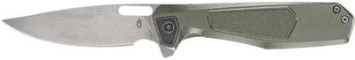 Gerber MiniSada Pocket Knife 3.13" Drop and Pen Point Blade D2 Stonewashed Blade Aluminum Handle Sage Green 1067466