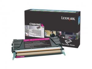 Lexmark C748H1MG High Yield Return Program Toner Cartridge - Magenta