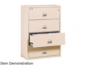 FireKing 43122CPA 4-Drawer Lateral File, 31-1/8w x 22-1/8d, UL Listed 350°, Ltr/Legal, Parchment N82E16848009219