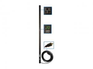 Tripp Lite Metered PDU, 20A, 28 Outlets (5-15/20R), 120 V, L5-20P/5-20P Adapter, 15 ft. Cord, 0U Vertical Rack-Mount Power (PDUMV20)