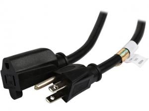 StarTech.com PAC10125 25 ft Power Extension Cord - NEMA 5-15R to NEMA 5-15P - 16 AWG Power Extension Cable Cord - 125 Volts at 13 Amps - SJT - 25ft