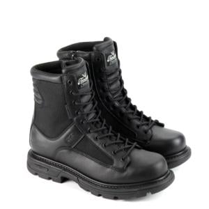 Thorogood GENflex2 8in Side Zip Trooper Waterproof Boot, Black, 8.5/M 834-7991-8.5-M