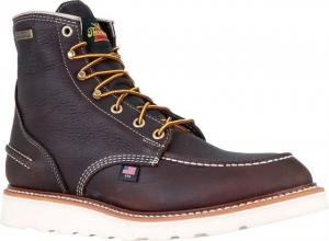 Thorogood 1957 6in Moc Toe Waterproof Non-Safety, Briar Pit Stop, 9D, 814-3600-9D