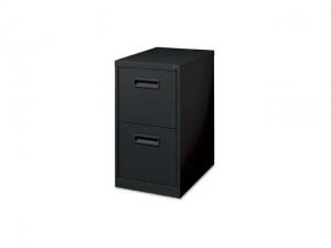 Lorell Mobile Pedestal Recessed Pull F/F 15'x22-7/8'x28' Black 67733 14J-000G-000A4