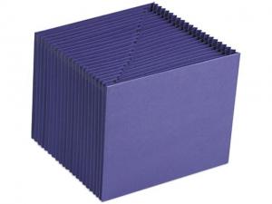 Smead 70721 Heavy-Duty A-Z Open Top Expanding Files, 21 Pockets, Letter, Purple