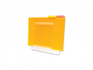 Deflect-o 65501 File/Chart Holder 10.5' Height x 10' Width x 2' Depth - Plastic - Clear, 1 Each