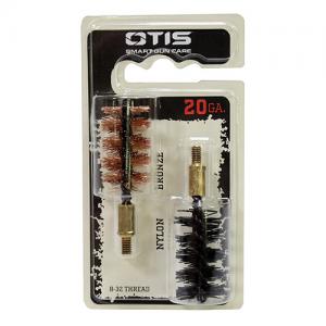 Otis Bore Brush 20 GA 2 Pack Nylon &amp; Bronze FG-520-NB