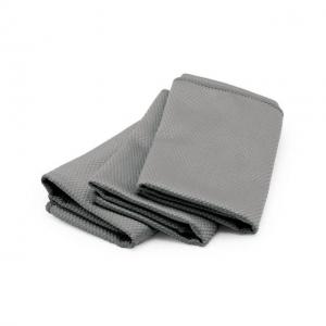 Otis Technology Microfiber Towel, 3 Pack, Grey, Small, 0 14895 00759 4 014895007594
