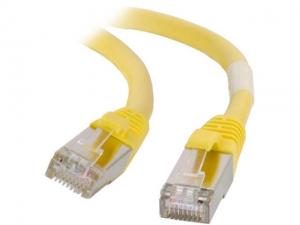 C2G 00875 Cat6 Cable - Snagless Shielded Ethernet Network Patch Cable, Yellow (35 Feet, 10.66 Meters)