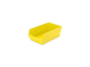 Akro-Mils Shelf Bin - 4' Height x 6.6' Width x 11.6' Depth - Polypropylene - Yellow