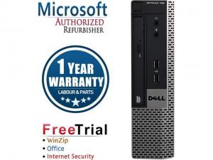Recertified - Refurbished Dell OptiPlex 790 USFF Intel Core I5 2400S 2.5G / 4G DDR3 / 500G / DVD / Windows 10 Professional / 1 Year Warranty