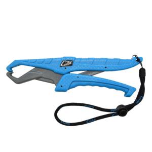 Cuda Fish Gripper with Lanyard, Blue/Grey, 9in, 23077