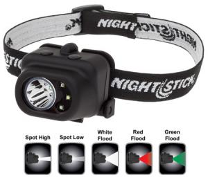 Nightstick NSP4610B Multi-Function Headlamp 150/80/100/9/18 Lumens AAA (3) Black 017398802376
