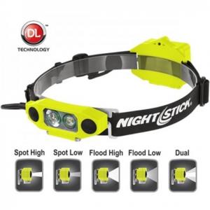 Nightstick Dicata Intrinsically Safe Low-Profile Dual-Light Headlamp, Red, XPP-5462RX XPP5462RX