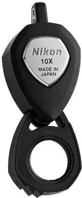Nikon 10x Jewelry Triplet Loupe Jeweler Pocket Round Magnifier Loupe 6947