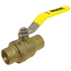 Webstone Standard Full Port Forged Brass Ball Valve With Chrome Plated Lever Handle 1 1/2in.Sweat, 51706