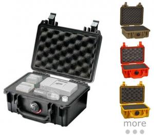 Pelican 1120 Small Waterproof 7.46x4.96x3.33in Carry Case, Orange w/ Foam 1120000150