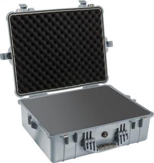 Pelican 1600 Protector Pressurized 24x19x8in Case, Silver w/Foam 1600000180