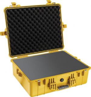 Pelican 1600 Protector Pressurized 24x19x8in Case, Yellow w/Foam 1600000240
