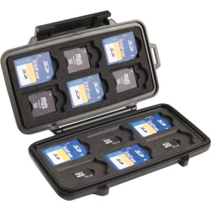 Pelican Cases and Flashlights 0915 Memory Card Case With Tough Polycarbonate Resin Construction