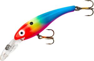 Cotton Cordell Wally Diver 1/2oz 3-1/8in Crankbait, Fire Clown, CS6221 CS6221