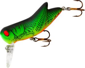 Rebel Lures Rebel Big Hopper, Fire Tiger, 1 3/4in, 1/4oz, F73M56