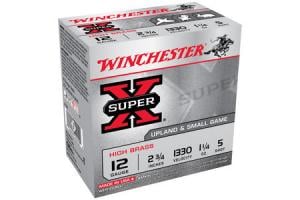 WINCHESTER AMMO 12 Ga 2 3/4 in 1 1/4 oz #5 Shot Super X 25/Box 020892000926