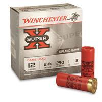 Winchester, 12 Gauge, 2 3/4&amp;quot;, 1 oz., Super-X Game Loads, 25 Rounds XU127
