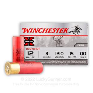 12 Gauge - 3" 00 Buck - Winchester Super-X - 150 Rounds XB12300VP