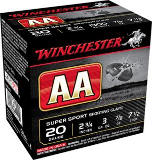 Winchester AA 20GA #7.5 TRACKER ORG AASC207TO