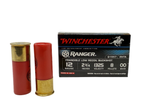 Winchester Ranger 12 Gauge 2-3/4" 8 Pellet 00 Frangible Buckshot 