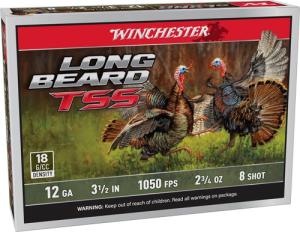WINCHESTER LONG BEARD TSS 12GA - 3.5" 2 3/4OZ #8 5RD 10BX/CS 